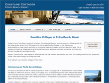 Tablet Screenshot of coastlinecottages.com
